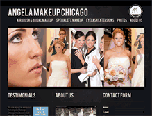 Tablet Screenshot of angelamakeupchicago.com
